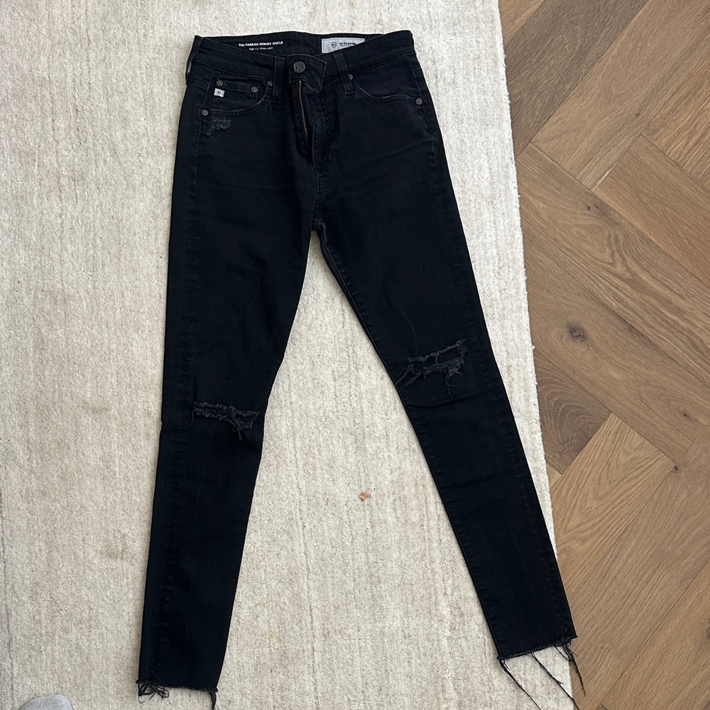 AG Adriano Goldschmied Black Skinny Jeans